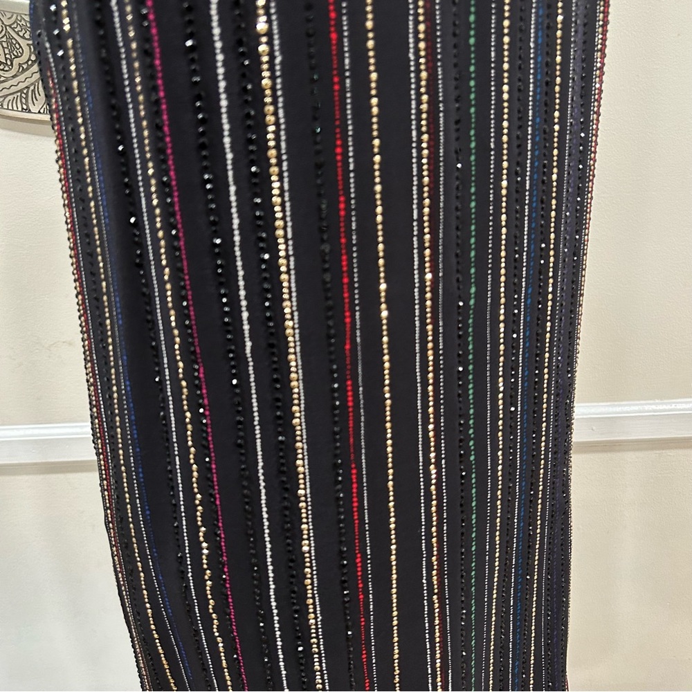 Trina Turk multi sequined vertical dress – Size 4 - Picture 9 of 11